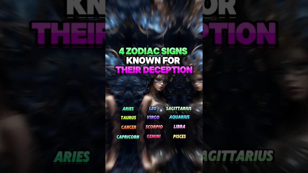 4 Zodiac Signs Known For Their Deception 