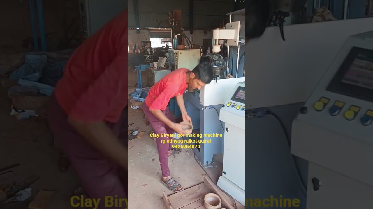 Clay Biryani pot making machine rg udhyog rajkot gujrat 9426954070