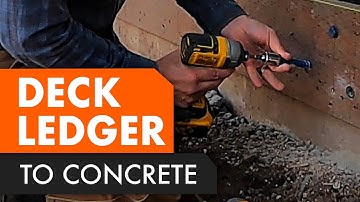 Super strong! - Attaching a deck ledger to a concrete foundation wall