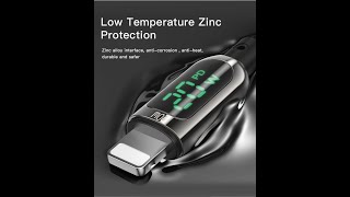 2.4A 20W Fast Charging Led Digital Usb C Type-C To Lightning Charger Cable For Iphone Apple