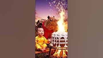 “Toàn Mạng Sốc: Capybara Cùng Em Bé Nướng NGUYÊN CÁI BÁNH KEM”