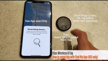 EOps Wireless N Tag: How to setup with Find My App?