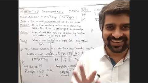 General Science And Ability  ||MEAN MEDIAN MODE