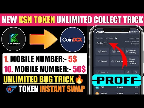 KSN TOKEN Unlimited trick ?|LIVE ?instant swap instant withdraw |no kyc no investment