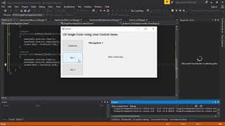 C# How to make a single form application using user control - simple approach