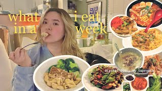 what i eat in a week | asian-inspired meals w/ recipes & lemon garlic butter pasta