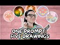 How to NEVER Run Out of Drawing Ideas with DRAWING PROMPTS