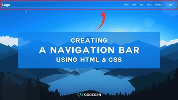 How to create a Simple Navigation Bar using HTML and CSS | No JavaScript #webdevelopment #navbar