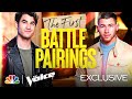 Teams Kelly, Nick, Legend and Blake Reveal Their First Battle Pairings - The Voice Battles 2021