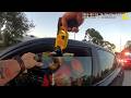 Suspect Crashes Into Patrol Car After Hitting Officer | Police Bodycam