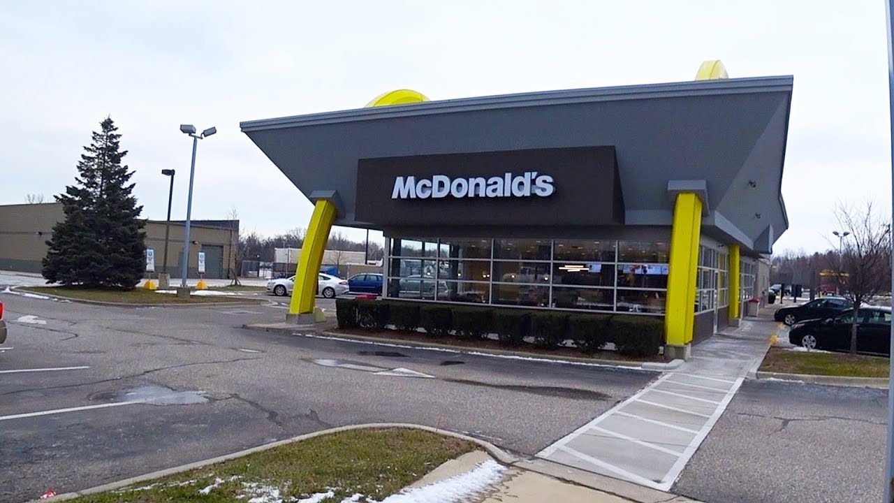 Eating at a vintage looking McDonald's in Michigan USA YouTube