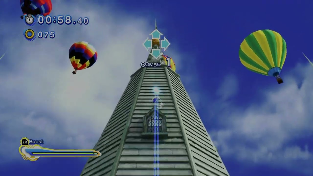 Sonic Generations (Modern): Rooftop Run Act 2 S Rank (1440p) (Nintendo Switch 2)