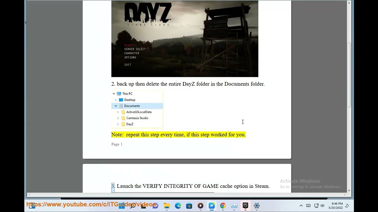 Startup Issue with DayZ (Original) - The server does not download