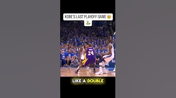 Kobe Bryant’s Last Playoff Game Was INSANE🔥