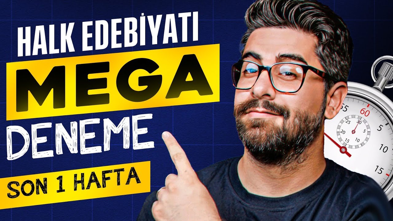 HALK EDEBİYATI ZOR MEGA DENEME✅AYT EDEBİYAT DENEME ÇÖZÜMÜ 2025🔥