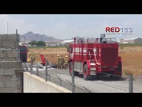 VIDEO Se accidenta avioneta en aeropuerto de Ciudad Juárez