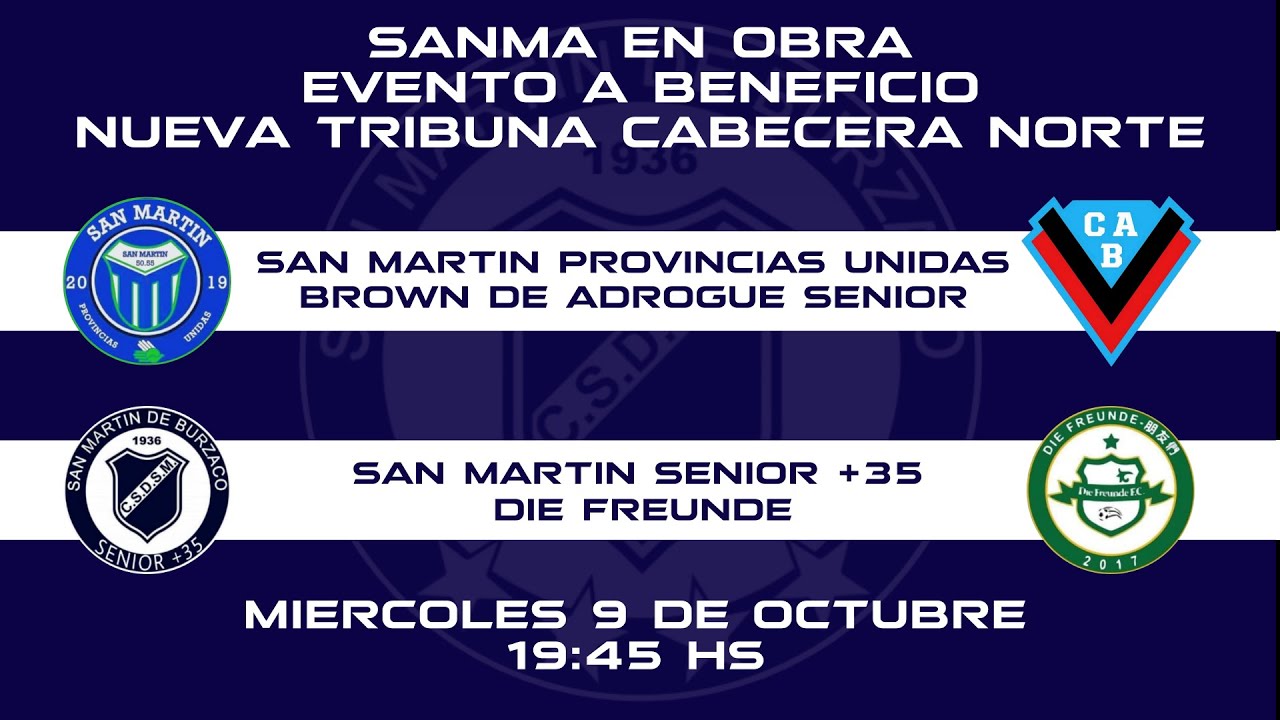 San Martín de Burzaco Senior vs Brown de Adrogue / Die Freunde - EN ...