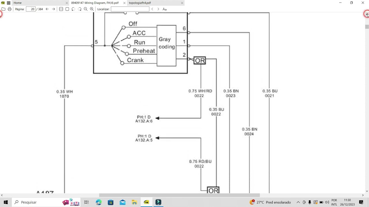 Como funciona o sistema de partida do volvo fh4