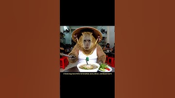 Chu Capy loves Pho #capybara #capybaralove #vietnam #pho #learnvietnamese #ai #veo3 #fyp