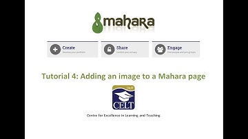 4. Adding an image to a Mahara page