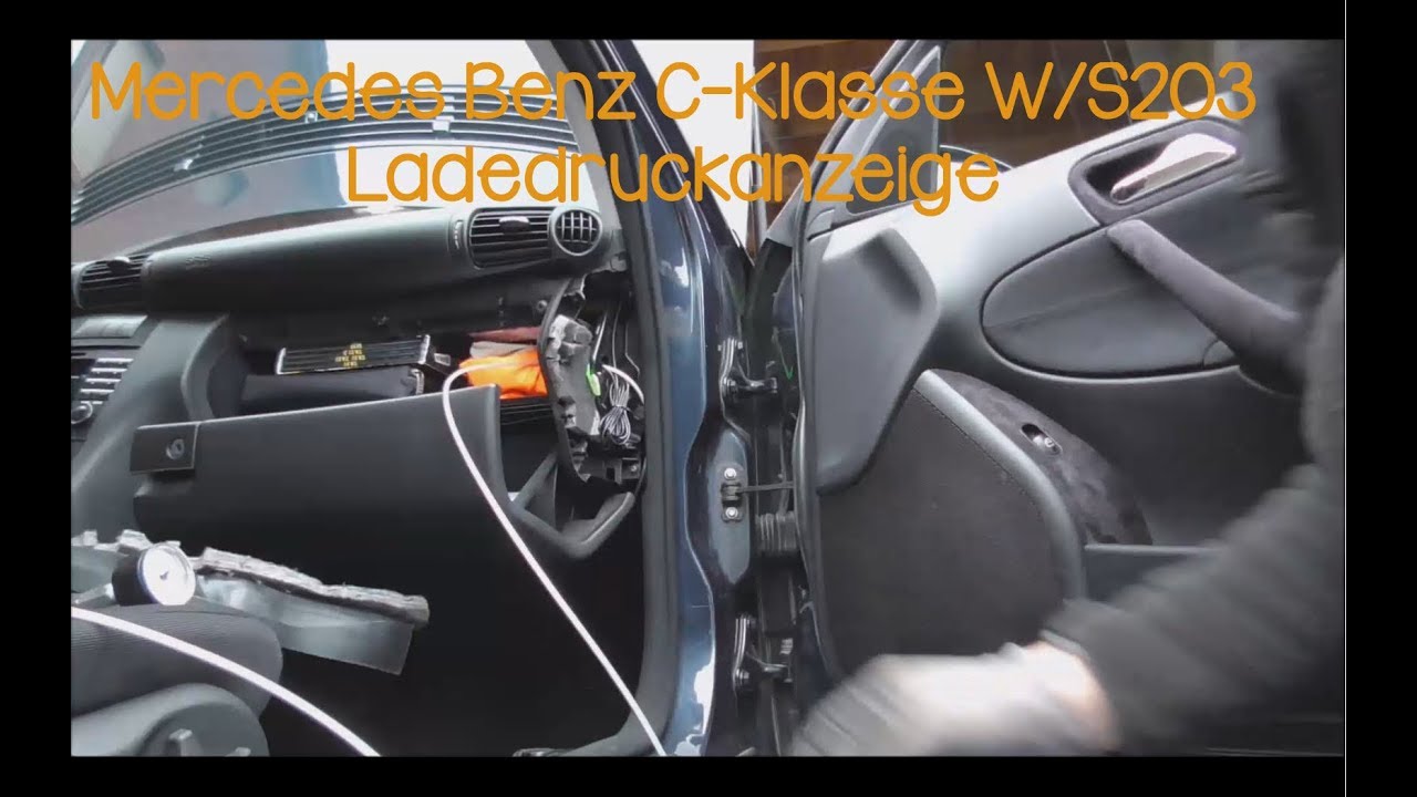 Mercedes C Klasse W203 200cdi 220cdi Ladedruckanzeige Nachrusten Teil 1 Youtube