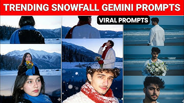 Instagram Trending Snowfall Ai Photo Editing 🤩🔥 | 3 Layer Google Gemini Photo Editing Tutorial