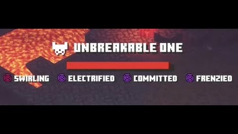Minecraft Dungeons Unbreakable One