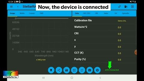 Handheld Spectrometer - Device Connection Demo