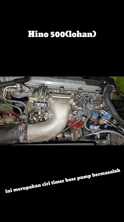 bunyi kasar di sekitaran bosc pump hino 500,merupakan ciri timer bosc pump rusak#shorts