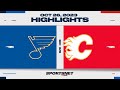 NHL Highlights | Blues vs. Flames - October 26, 2023