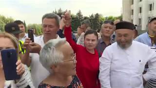 Алматыдағы "Қытай экспансиясына" наразылық / Акция в поддержку жанаозенцев