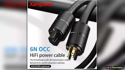 Xangsane refrigeration 6N HiFi OCC power cable amplifier front and rear stages 3 331mm highpower US