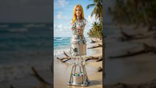 Beach Gacha Sisters Reveal Shells… Clam or Spiral? 🐚 Surreal ASMR Short