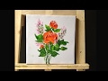 How to Paint  Roses in Acrylics with Palette Knife lesson 3