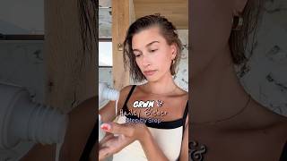 GRWM &amp; Hailey Bieber!! Glowy bronzy makeup tutorial 🤩💫 #artist #prettymakeup #haileybiebermakeup