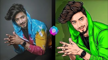 PicsArt Vector Portrait Photo Editing Tutorial ||Cartoon Photo Editing App || Vector Art