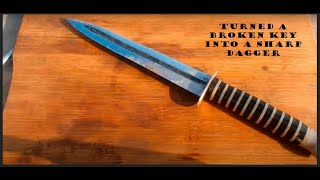 TURNING A BROKEN AND RUSTY WRENCH INTO A BEAUTIFUL DAGGER