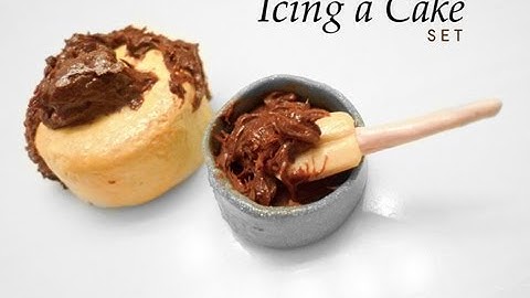 ICING A CAKE SET - Polymer Clay Tutorial