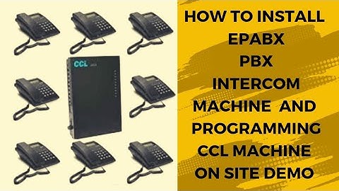 how to install pbx intercom machine | epabx |on site demo #cctv #cctvcamera telephone