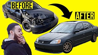 Transforming A Subscribers Wrecked Honda in 10 Minutes!!