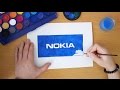 How to draw a Nokia logo