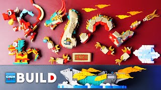 LEGO Speed Build! 80112 Auspicious Dragon and MORE Dragons! | LEGO Seasonal 2024 | Beat Build