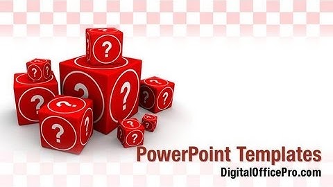 Question Bank PowerPoint Template Backgrounds - DigitalOfficePro #07082W