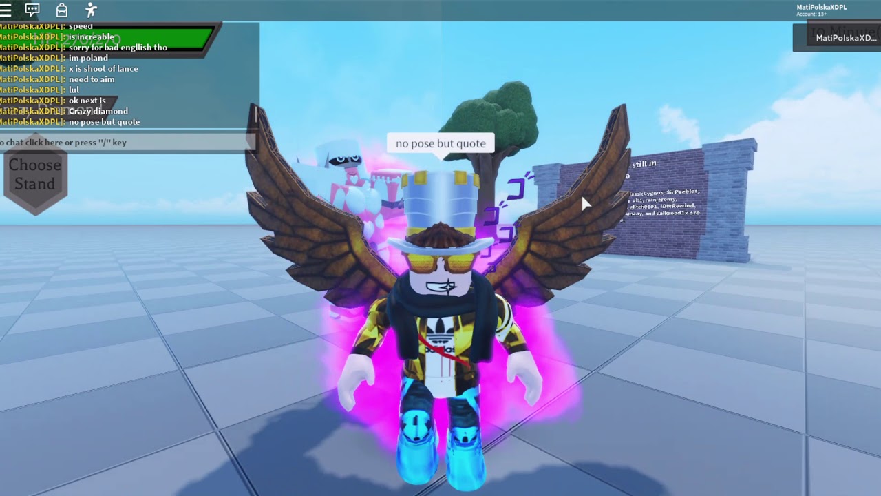 Roblox Jojo S Stardust Heaven Tutorial And All Stand Showcase - roblox jojo stand tutorial