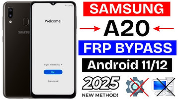 Samsung Galaxy A20 FRP Bypass Android 11/12 Without Pc | Samsung (SM-A205F) Google Account Bypass