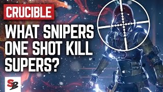 Destiny - WHAT SNIPERS CAN ONE SHOT KILL SUPERS? - Rise of Iron Patch
A lot of people are mad about the Sniper nerf that came with the Rise of Iron patch. I wanted to test it out.
► Subscribe to my channel: https://www.youtube.com/c/SECKSYbogus?sub_confirmation=1
Thanks for watching! Destiny - WHAT SNIPERS CAN ONE SHOT KILL SUPERS? - Rise of Iron Patch