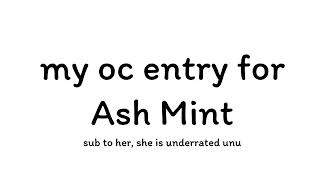 #youmakemyoc for Ash Mint 😙💕