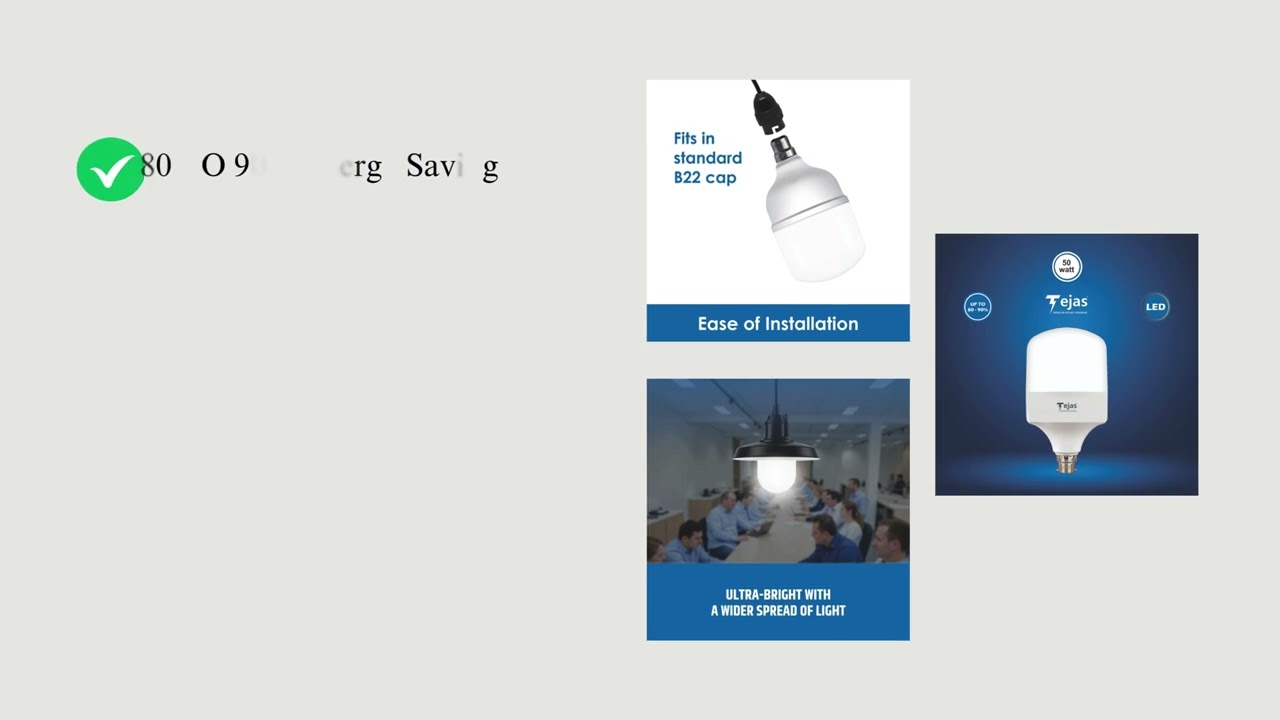 Tejas 50 Watt Hummer DOB Gamma Series LED Bulb