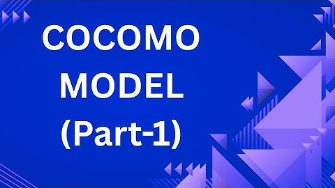 Cocomo model | Cocomo model in Software Engineering | Cocomo model numericals (Part-1)