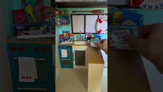 So much doll food so little space!    #miniaturekitchen #miniaturefood #asmr #tinycooking #dollfood